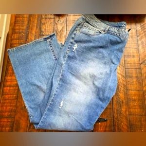Lane Bryant plus size 26 stretch boot cut jeans